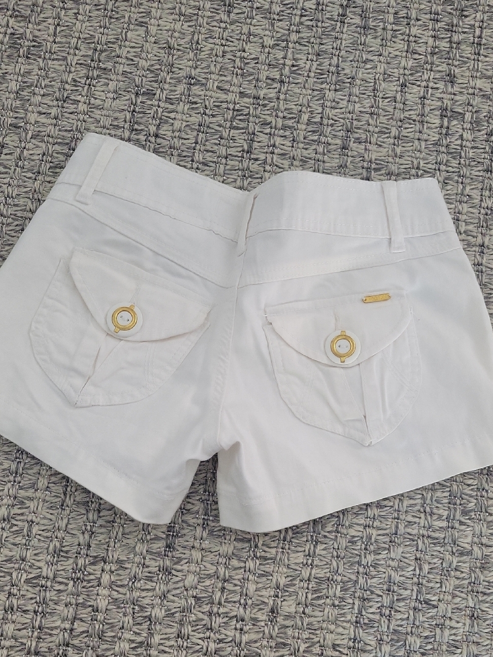 Zanadi White  Sailor Short with Gold Buttons Size 0 - Picture 3 of 10